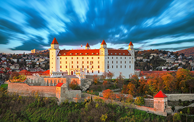Bratislava nočním vlakem ČD
