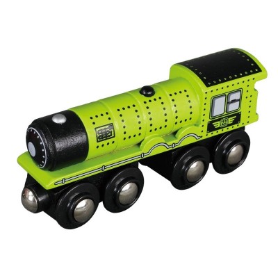 Lokomotiva parní - zelená