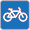 modrá cyklotrasa
