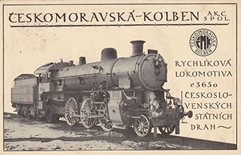 Dobová reklama na lokomotivu řady 365.0, foto: sbírka Roman Jeschke