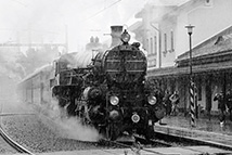 Rekonstrukce slavného návratu T. G. Masaryka z exilu vlakem